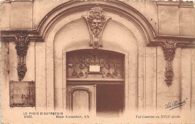 Carte postale ancienne Paris D'Autrefois Rue Censier à Paris