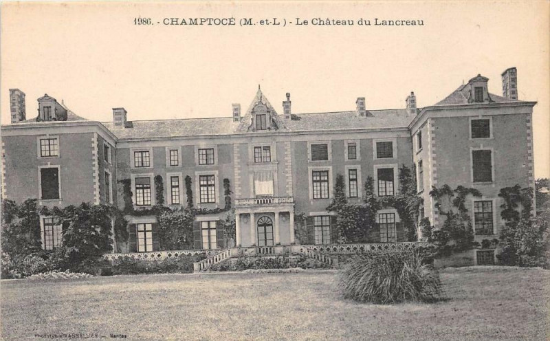 Carte postale ancienne Champtoce Chateau De Lancreau