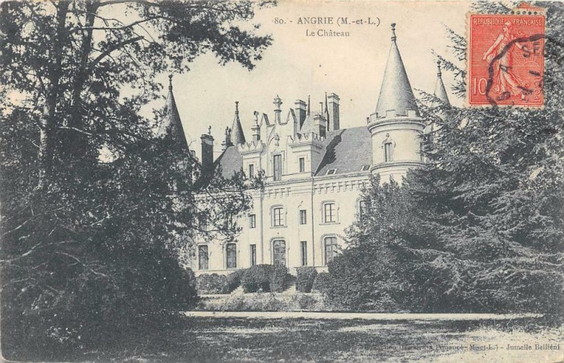 Carte postale ancienne Angrie Chateau à Angrie