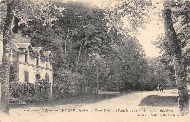 Carte postale ancienne Les Sablons La Porte Nadon