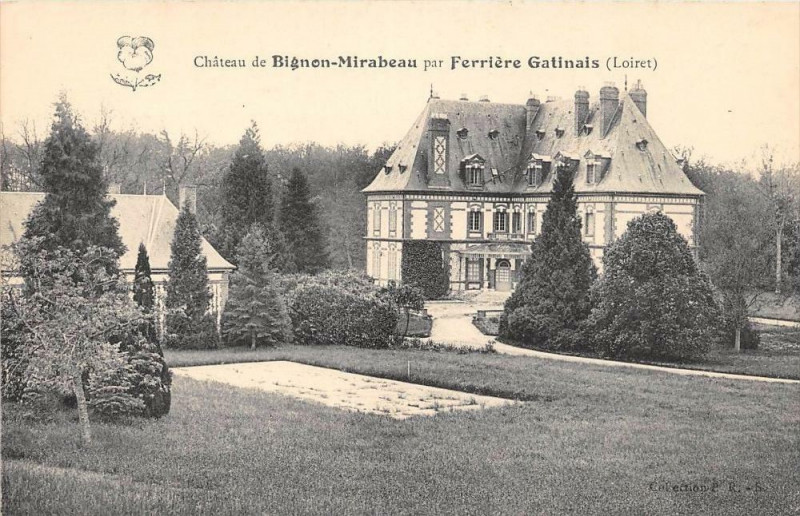 Carte postale ancienne Chateau De Bignon Mirabeau Par Ferriere