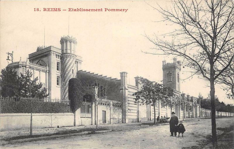 Carte postale ancienne Reims Etablissement Pommery à Reims