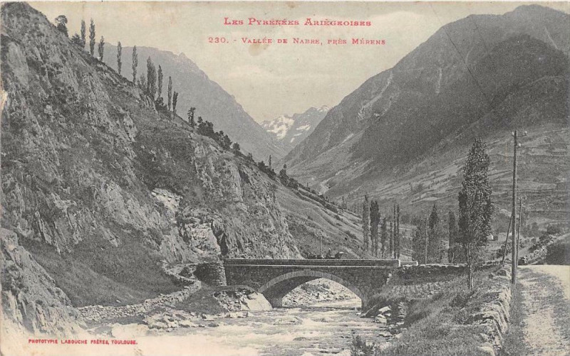 Carte postale ancienne Vallee De La Nabre Pres Merens