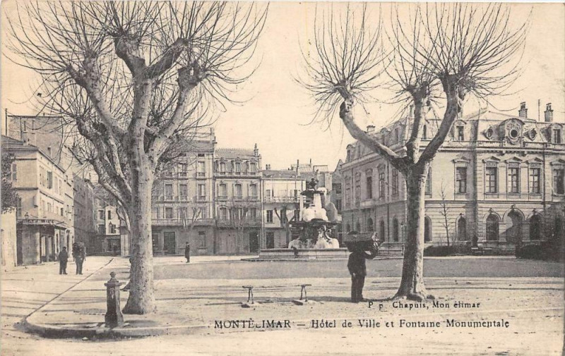 Carte postale ancienne Montelimar Hotel De Ville à Montélimar