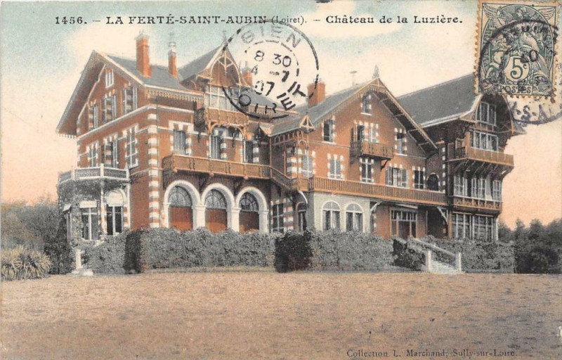 Carte postale ancienne La Ferte Saint Aubin Chateau De La Luziere