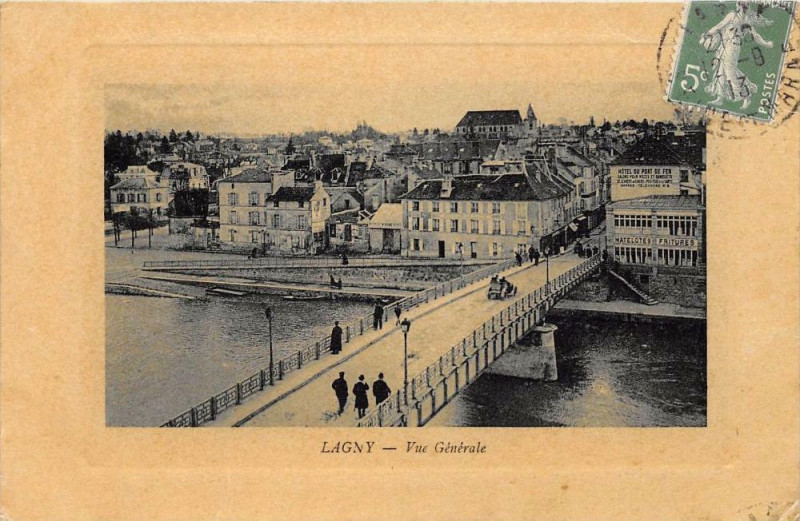 Carte postale ancienne Lagny Vue Generale