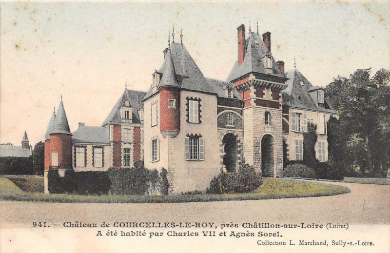 Carte postale ancienne Chateau De Courcelles Le Roy