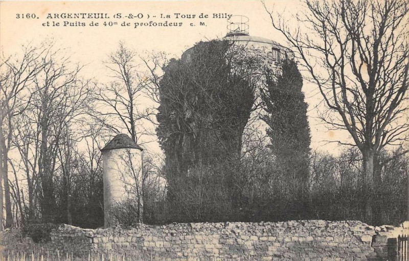 Carte postale ancienne Argenteuil La Tour De Billy à Argenteuil
