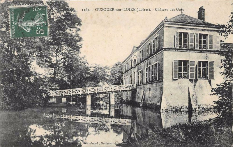 Carte postale ancienne Ouzouer Sur Loire Chateau Des Gues à Ouzouer-sur-Loire