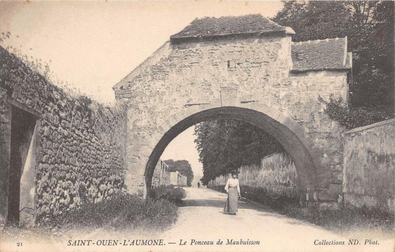 Carte postale ancienne Saint Ouen L'Aumone Le Ponceau De Maubuisson