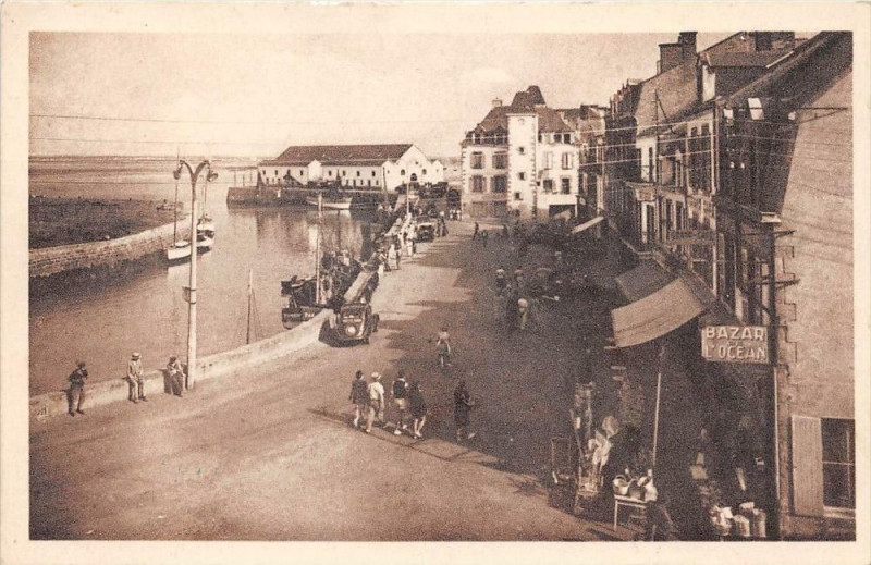 Carte postale ancienne Le Croisic Quai De L'Aiguillon au Croisic
