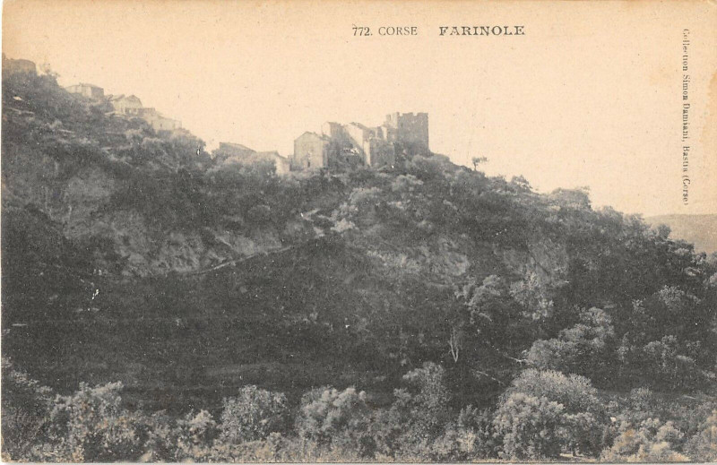 Carte postale ancienne 20 Corse Farinole à Farinole