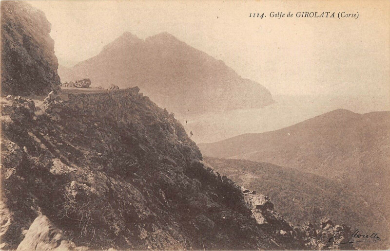 Carte postale ancienne 20 Corse Golfe De Girolata