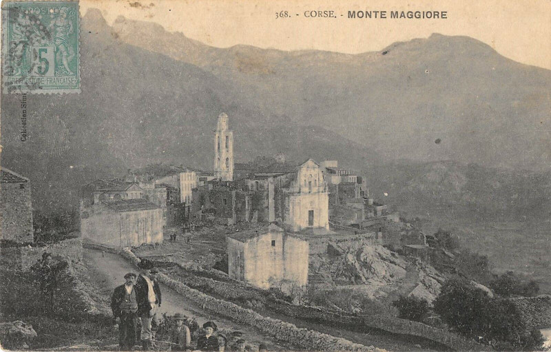 Carte postale ancienne 20 Corse Monte Maggiore (cliché pas courant