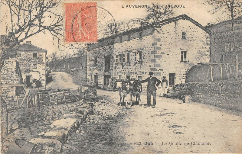 Carte postale ancienne Job Le Moulin De Clamond à Job