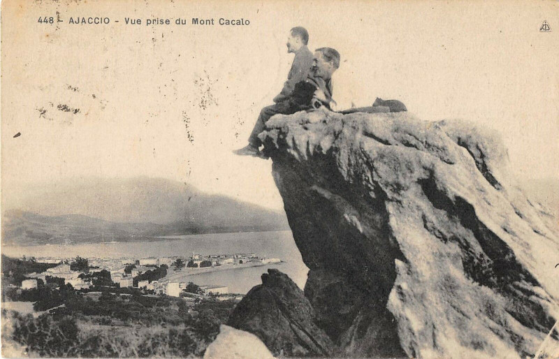 Carte postale ancienne 20 Corse Ajaccio Vue Prise Du Mont Cacalo à Ajaccio