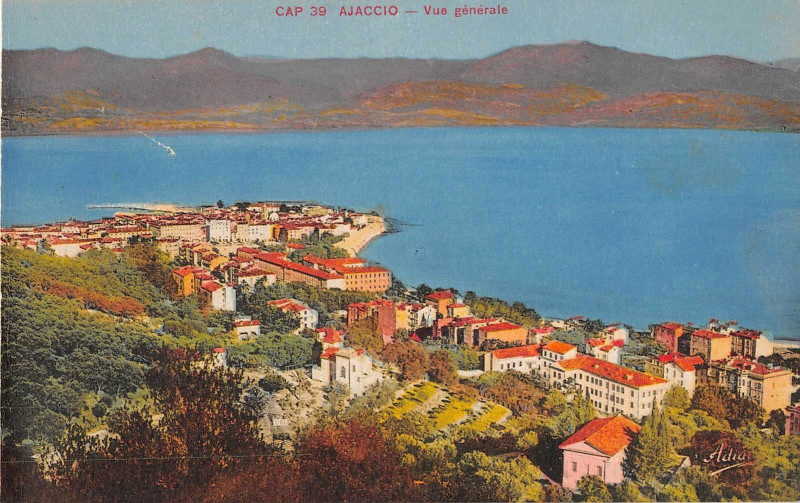 Carte postale ancienne 20 Corse Ajaccio Vue Generale à Ajaccio