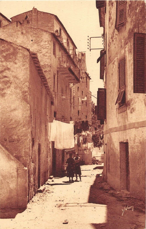 Carte postale ancienne 20 Corse Ajaccio Vieille Rue à Ajaccio