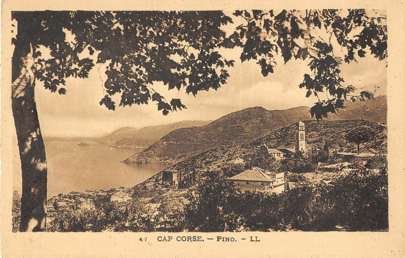 Carte postale ancienne 20 Corse Cap Corse Pino à Pino