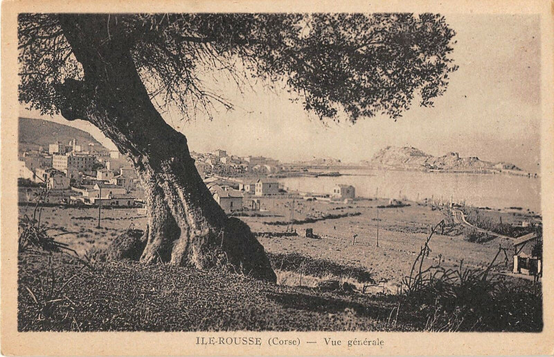 Carte postale ancienne 20 Corse Ile Rousse Vue Generale