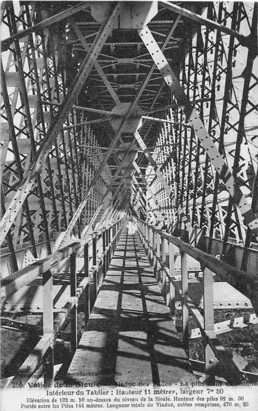 Carte postale ancienne Vallée de la Sioule - Viaduc des Fades aux Ancizes-Comps