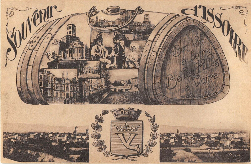 Carte postale ancienne Issoire Souvenir D'Issoire à Issoire
