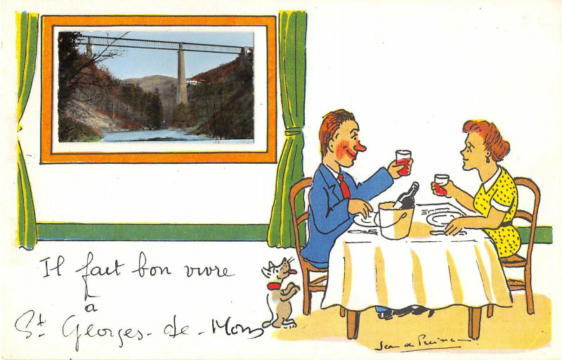 Carte postale ancienne Il Fait Bon Vivre A Saint Jean De Mons à Mons