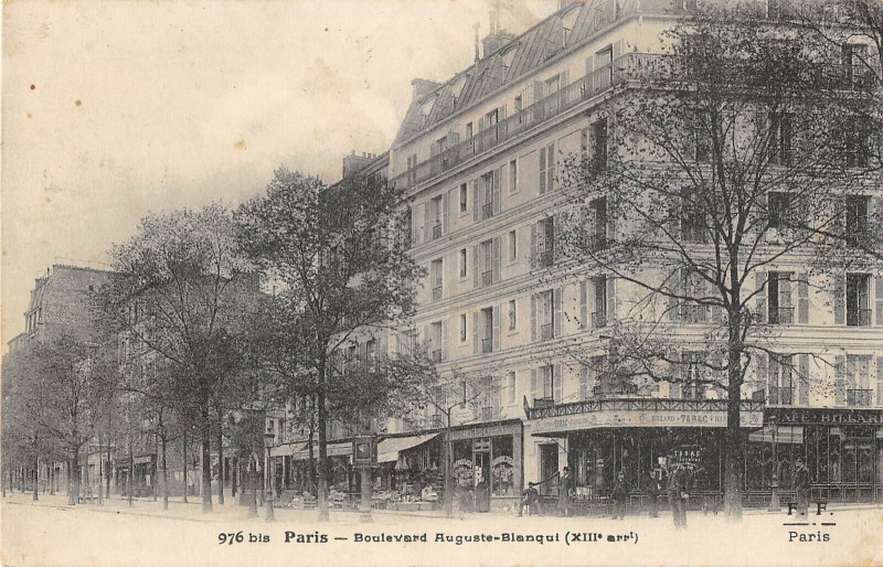 Carte postale ancienne Boulevard Auguste-Blanqui à Paris 13e