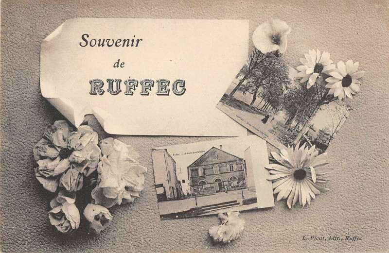 Carte postale ancienne Ruffec Souvenir De Ruffec à Ruffec
