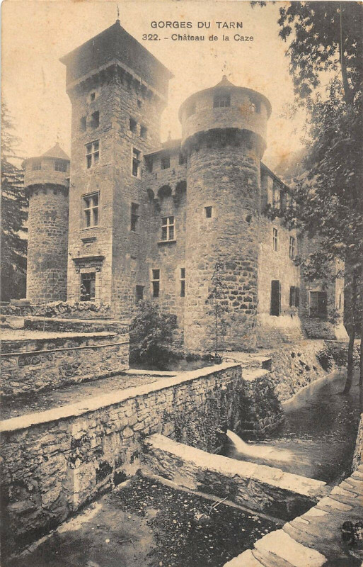 Carte postale ancienne Gorges Du Tarn Chateau De La Caze