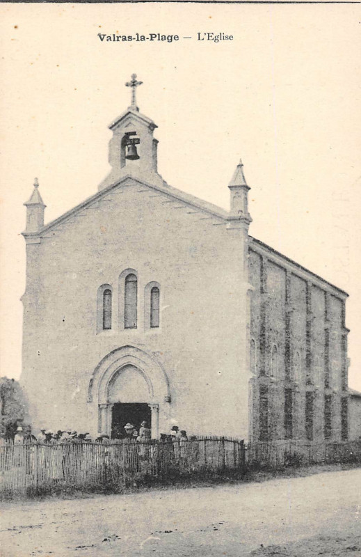 Carte postale ancienne L'Eglise à Valras-Plage