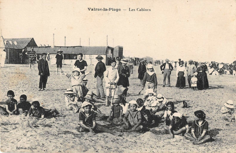 Carte postale ancienne Valras La Plage Les Cabines