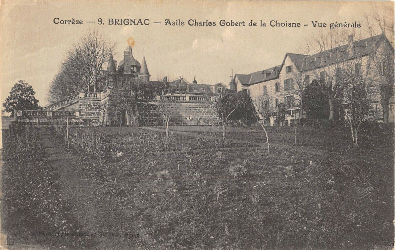 Carte postale ancienne Brignac Asile Charles Gobert De La Choisne