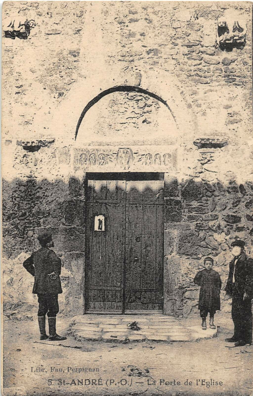 Carte postale ancienne Saint Andre La Poste De L'Eglise