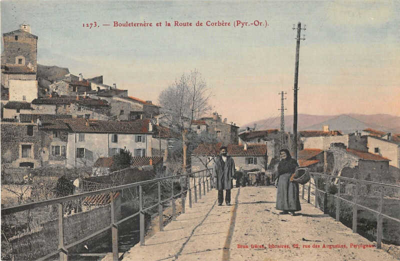 Carte postale ancienne Bouleternere Et La Route De Corbere (cliché colorisé à Bouleternère