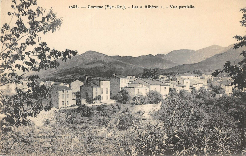 Carte postale ancienne Laroque Les Alberes Vue Partielle