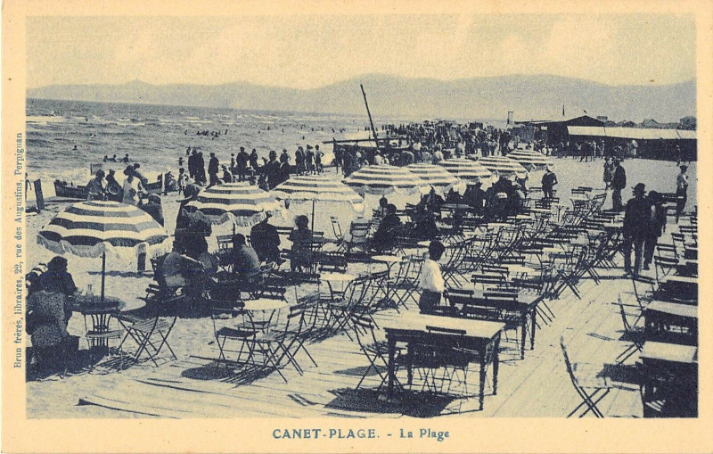 Carte postale ancienne Canet Plage La Plage