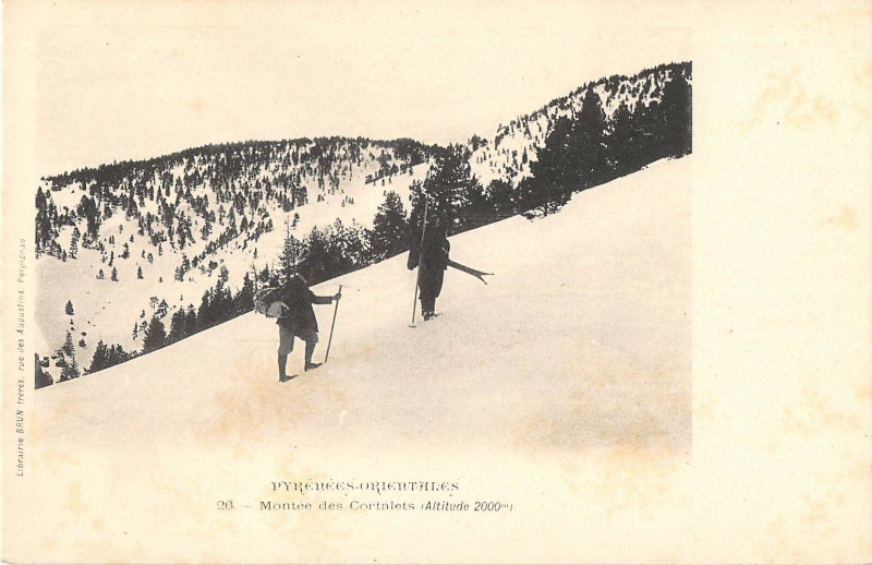 Carte postale ancienne Montee Des Cortalets