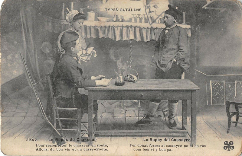 Carte postale ancienne Type Catalan Lo Repey Del Cassayre