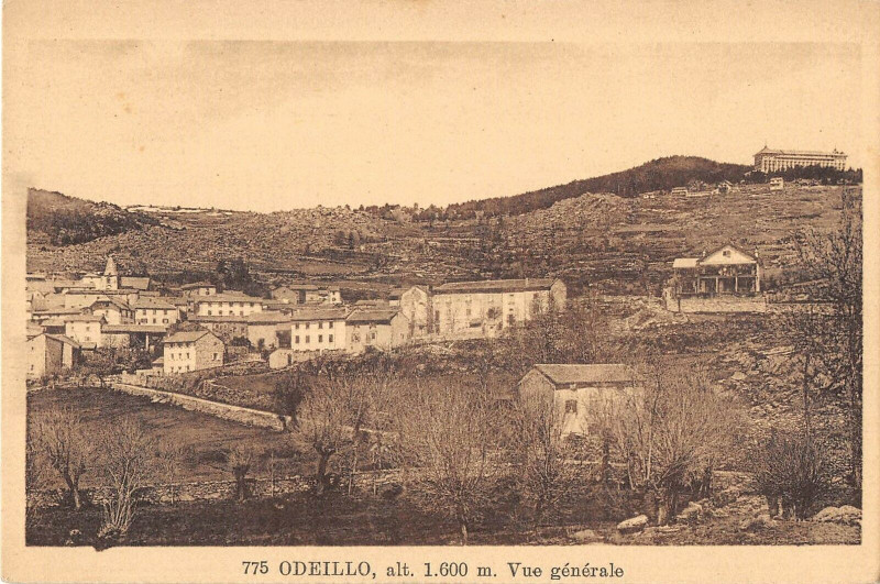 Carte postale ancienne Odeillo Vue Generale à Llo