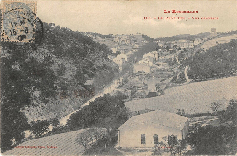 Carte postale ancienne Le Perthus Vue Generale au Perthus
