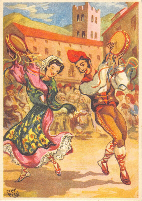 Carte postale ancienne Illustrateur Pico La Cascavellada Arles Sur Tech à Arles-sur-Tech