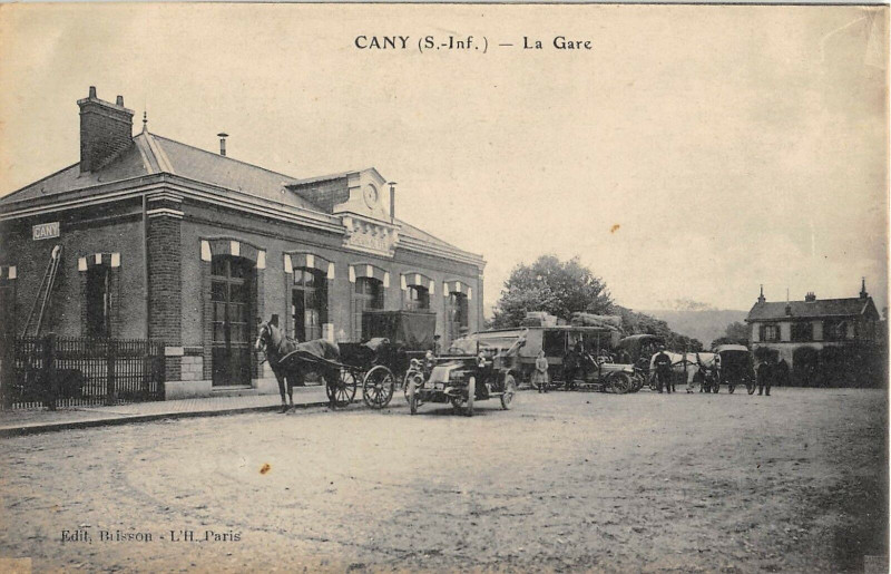 Carte postale ancienne Cany La Gare (cliché pas courant