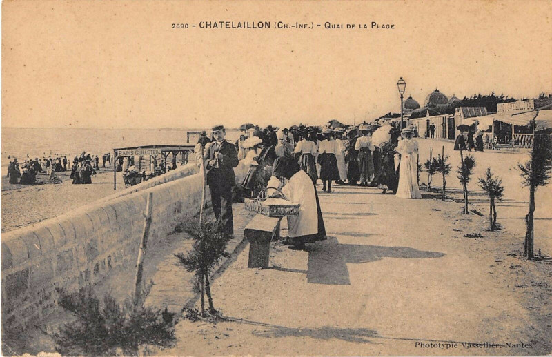Carte postale ancienne Chatelaillon Quai De La Plage