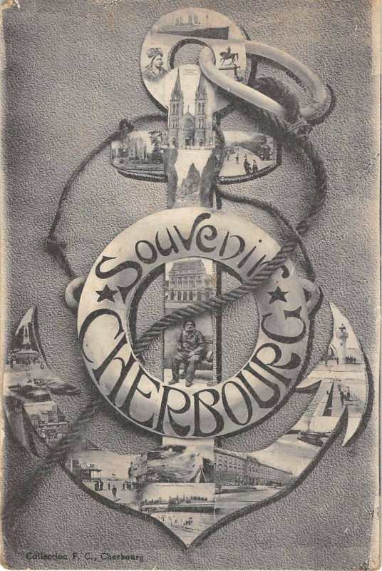 Carte postale ancienne Souvenir De Cherbourg