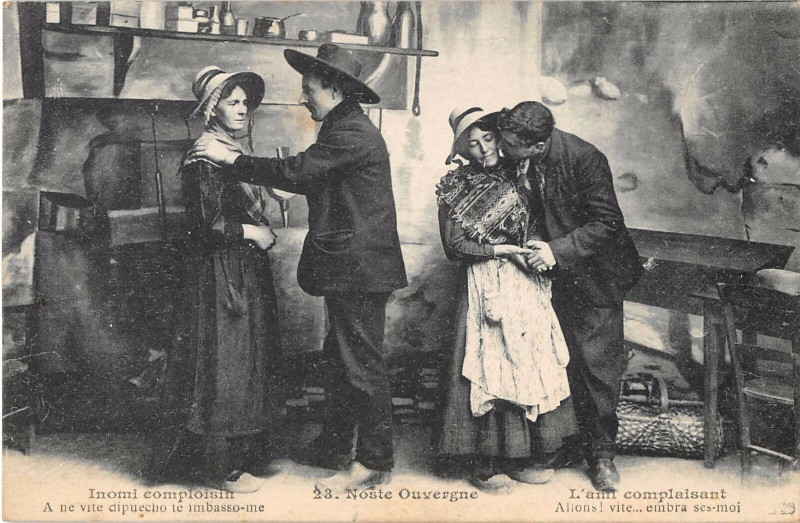 Carte postale ancienne Noste Ouvergne L'Ami Complaisant
