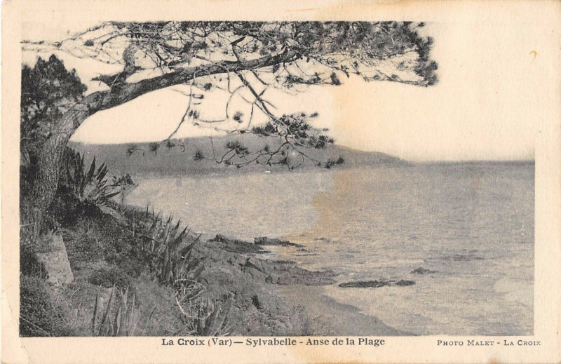 Carte postale ancienne La Croix Sylvabelle Anse De La Plage