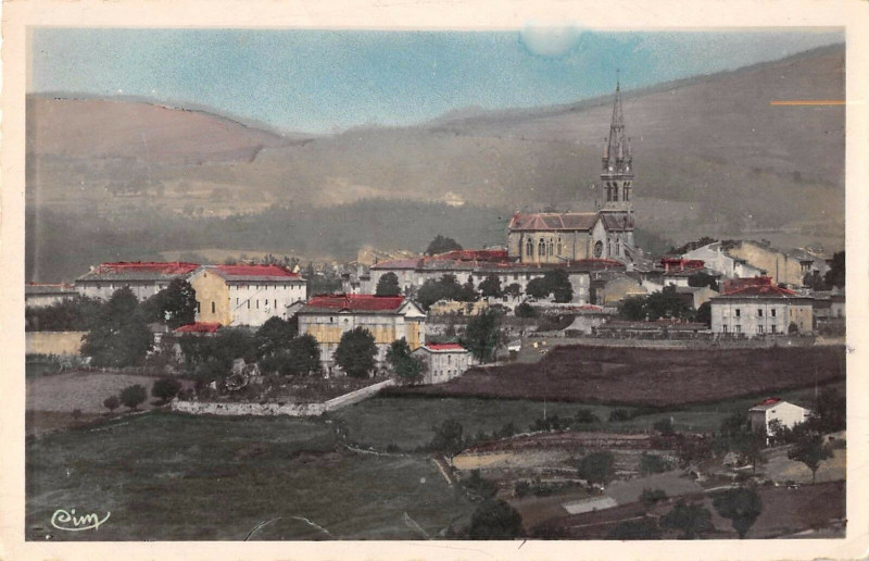 Carte postale ancienne Vernoux Vue Generale