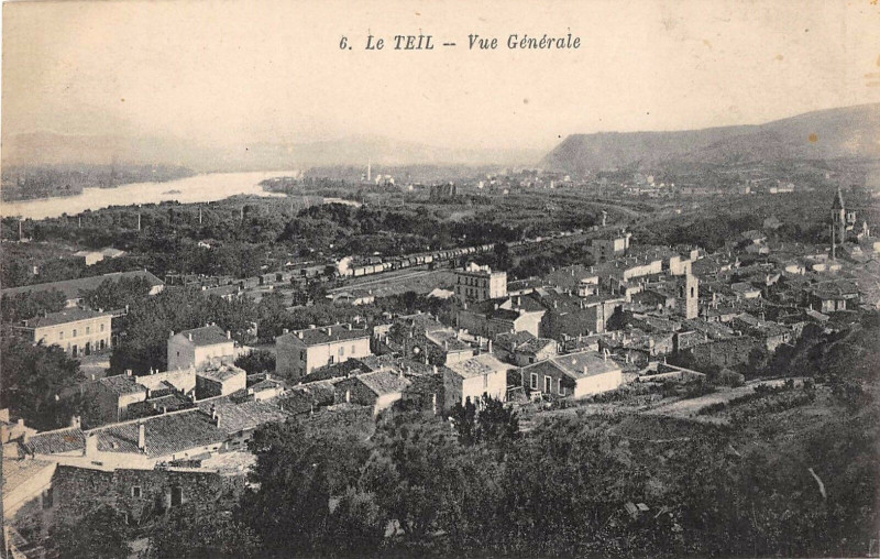 Carte postale ancienne Le Teil Vue Generale au Teil