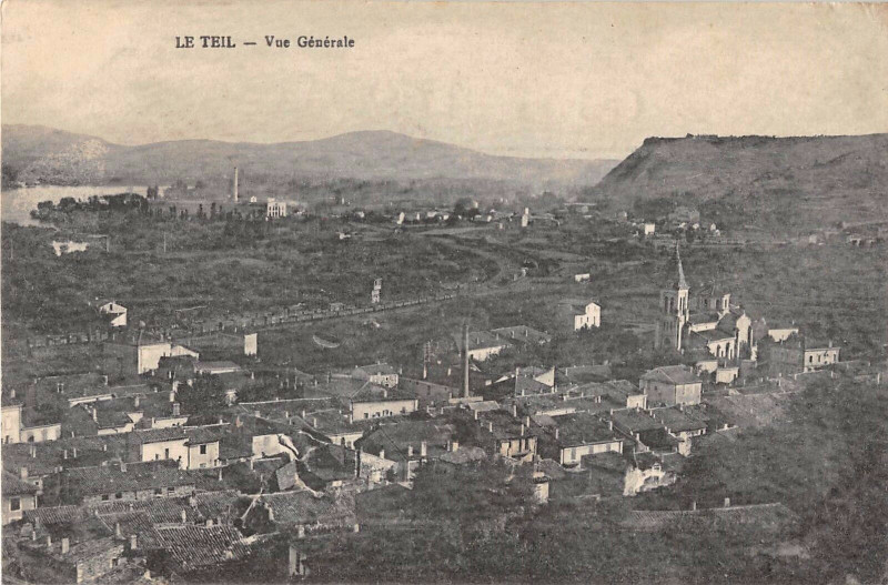 Carte postale ancienne Le Teil Vue Generale au Teil